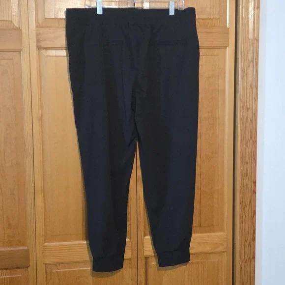 Soma Black Tech Knit Jogger Pants XL Lounge Airport Chic - Picture 6 of 9